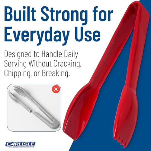 460605 Carly Salad Tong (6" Salad Tong / 1 Pack / Red)