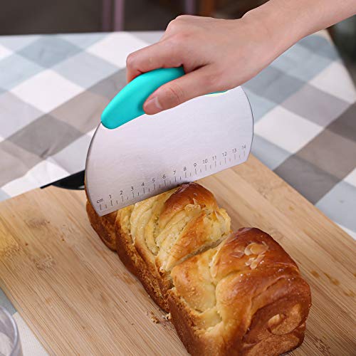 1 pcs Dough Pastry Scraper Chopper (Medium / Blue)