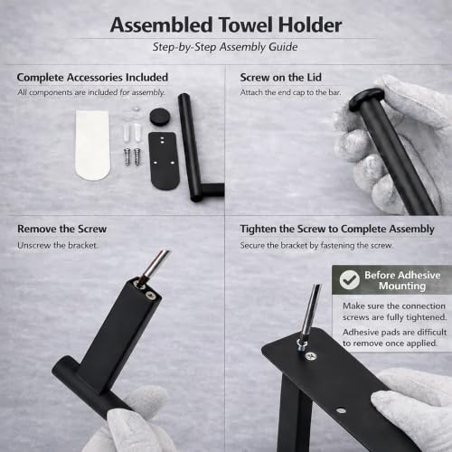 Paper Towel Holder (Black)