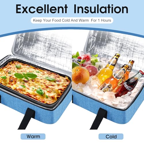 Insulated Casserole Carrier (16x10x4 in / Azure)