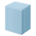 100% Cotton Waffle Weave Kitchen Dish Cloths 12 (Sky Blue / 12 X 12 - 12 Pack)