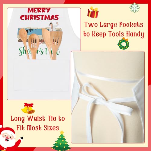 Christmas Matching Aprons for Couples (Christmas Holiday B)