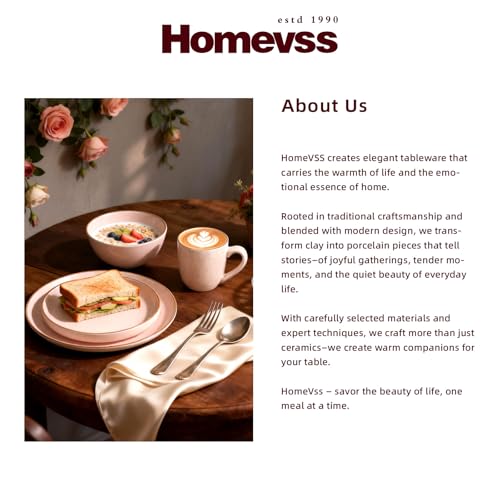 HomeVSS 20 Piece Dinnerware Set (Service for 4 - 20pc Set / Peach)