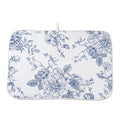 Chinoiserie Floral Dish Drying Mat 18 x 24 inch Vintage Blue Flower Decorative Drying Mats Microfiber Absorbent Dish Washable Draining Mat for Kitchen Counter Decor (18" x 18" / Chinoiserie)