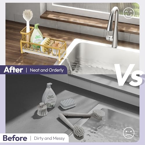 Sponge Holder for Kitchen Sink (Gold / Medium)