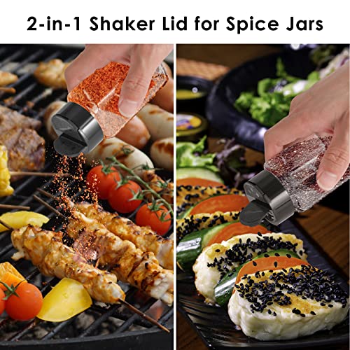 12 Pack Glass Spice Jars with Labels