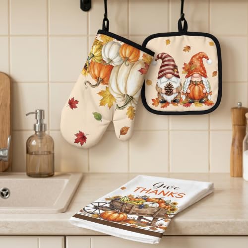 Fall Kitchen Decor Set (Autum Maple Leaves)