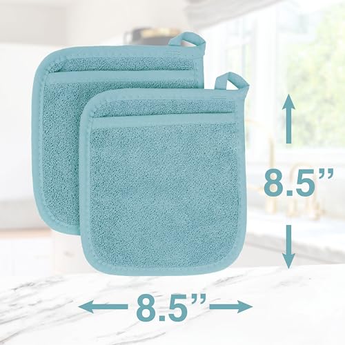 Terry Pocket Mitt & Hot Pad (4-Pack / Dew)