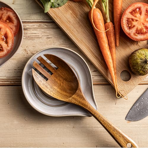 Ceramic Spoon Rest for Stove Top (White)