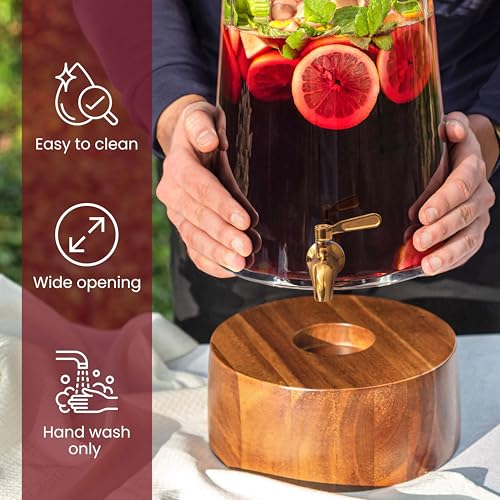 Glass Drink Dispenser with Spigot (1.72 Gallon)