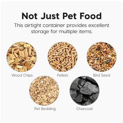 Dog Food Storage Container (22 lbs / Almond)