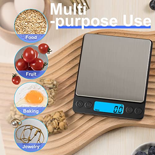 Digital Food Kitchen Scale Upgraded (Black)