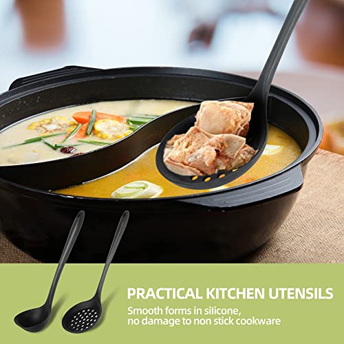 Silicone Soup Ladle Spoon Set of 2