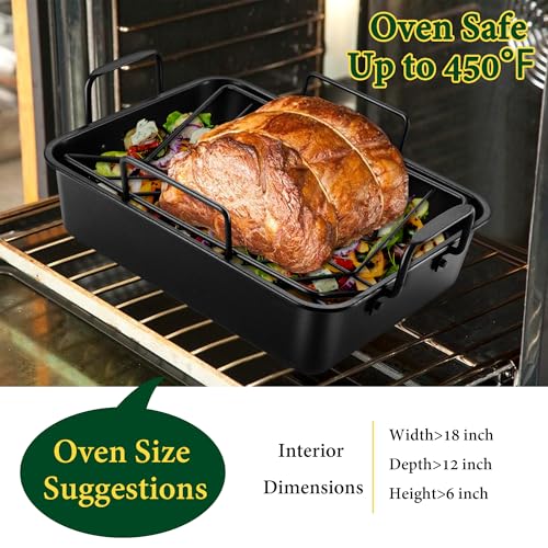 Roasting Pan with Racks (Small / Black)