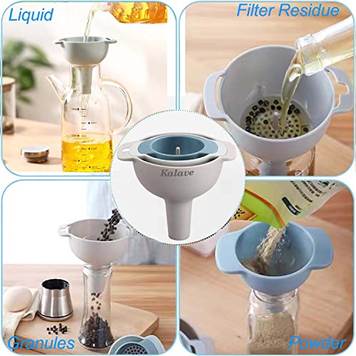 Set of 4 Funnels for Filling Bottles