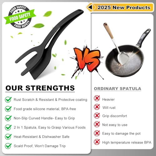 Silicone Spatulas (Black)