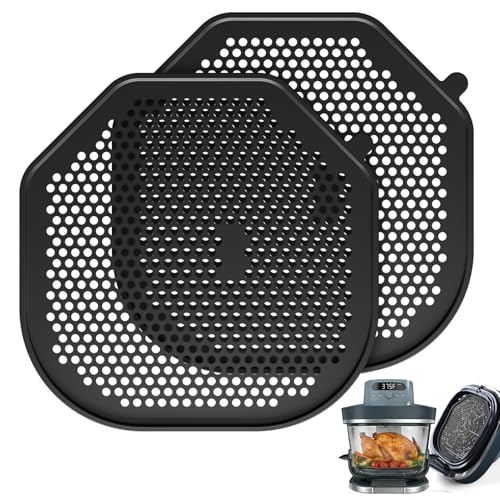 2 PCS Silicone Splatter Shields for Ninja Crispi Pro AS101CY (Black)