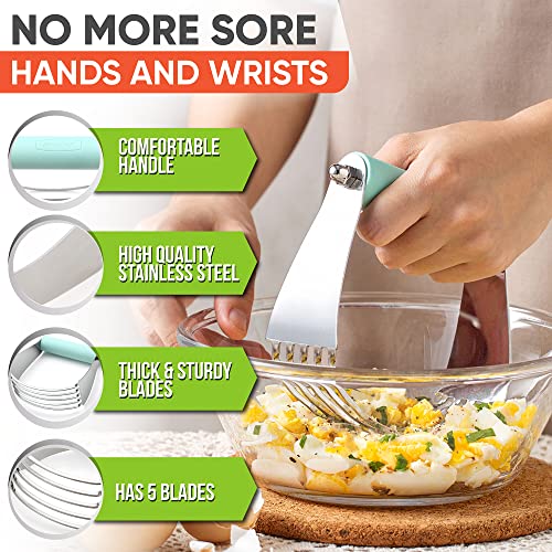 Large Dough Blender For Baking (Mint / 4" Large)