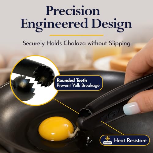 The Original Egg Tool. Engineered to instantly pick up that nasty glob of chalaza membrane off egg yolks. Picks up broken eggshell fragments with ease. Essential Kitchen Tool for food competitions