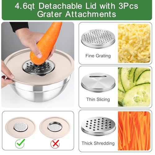 Mixing Bowls with Lids (Khaki)