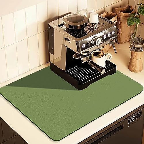 Coffee Mat for Countertops (Green / 17" x 31.5")