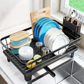 Urakify Dish Drying Rack for Kitchen Counter (Black)