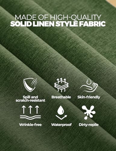 Waterproof Table Cloth for 10ft Rectangle Table (Dark Green / 144" x 60" (Rectangular))