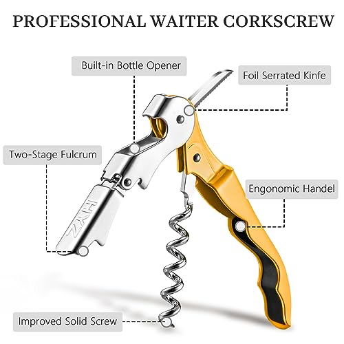 2 Pack Wine Opener (Yellow)
