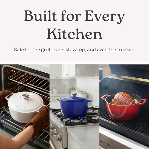 Signature Enameled Cast Iron Dutch Oven (13.5Q (12.7L) / White)