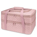 Quilted Double Decker Casserole Carrier (Pink / 15.7 x 11.8x 8.7inch)
