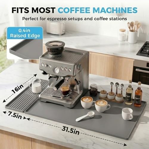 Coffee Bar Mat Set (Gray)