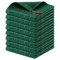 100% Cotton Terry Kitchen Dish Cloths (Dark Green / 12 X 12 - 8 Pack)