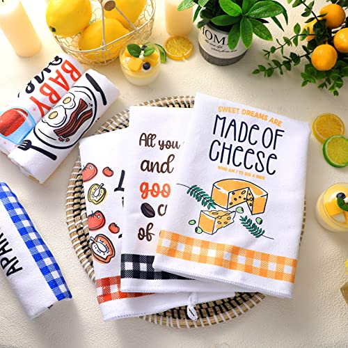 6 Pcs Funny Kitchen Towels with Sayings (Wacky)