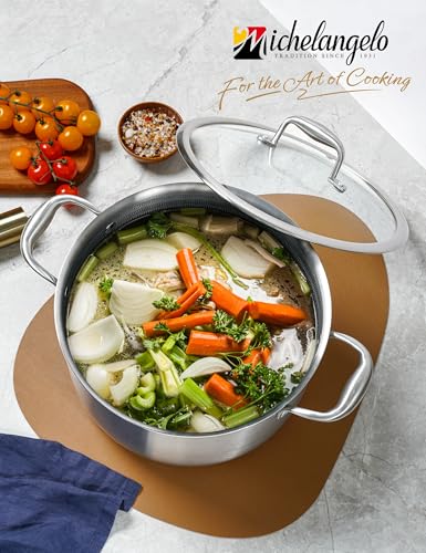 Tri ply Stainless Steel Stock Pot (10 Quarts)