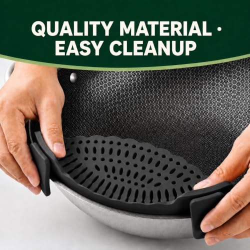 Silicone Pot Strainer (Black)