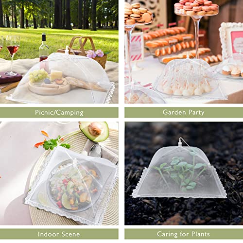 Food Covers Food Tent for Outside Mesh to Keep Bugs away (White-2extralarge)
