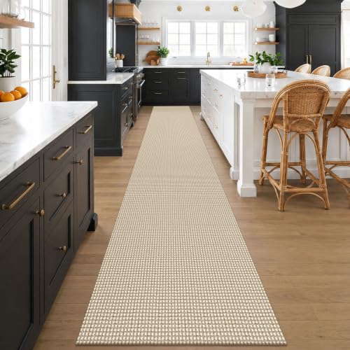 Braided 2.5'x18' Runners Rugs for Hallway (Oatmeal Beige / 2'8" x 18' (Runner))