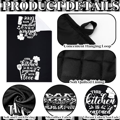 6 Pcs Kitchen Decor Accessories Set Set (Black / Baking)