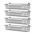 Spice Rack Organizer Wall Mount (Black-4 Pack)