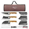 9 PCS Butcher Viking Camping Knife Set