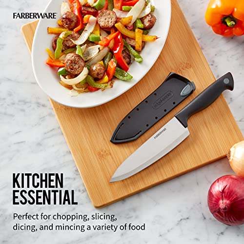 EdgeKeeper 6 Inch Chef Knife with Self (Black/Gray / 6" / Chef Knife)