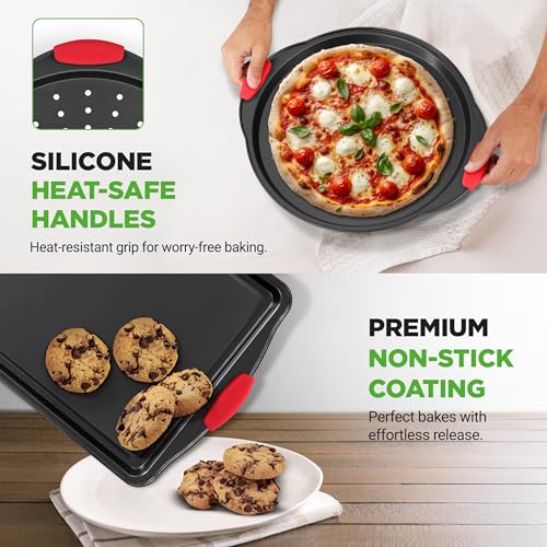 10 Piece Nonstick Kitchen Oven Baking Pans (10-Piece Set)