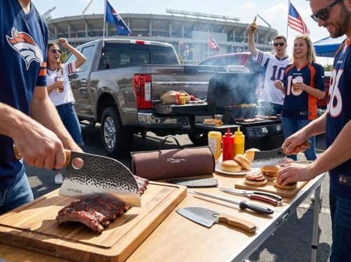 9 PCS Butcher Viking Camping Knife Set