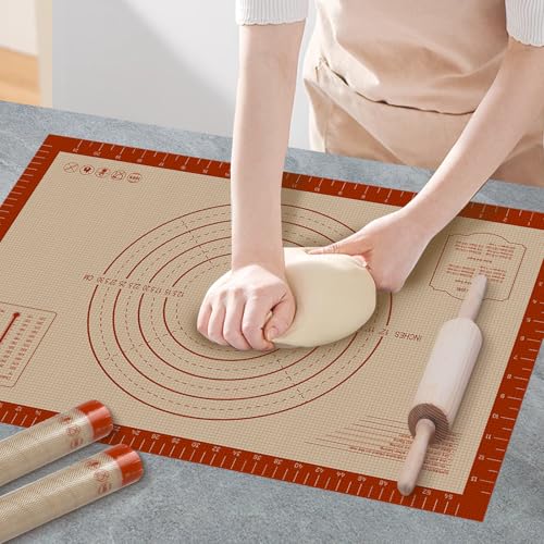24" x 16" Silicone Baking Mat with Measurement Guides (24"L x 16"W)