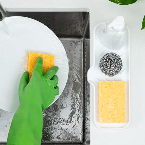 Large Silicone Sponge Holder (White (Large) / Large (12x4))
