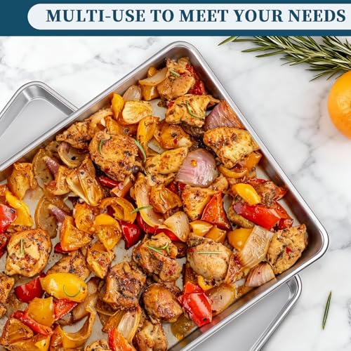 Full Size Commercial Quality Baking Sheet Pan (6pk Full Size Sheet)