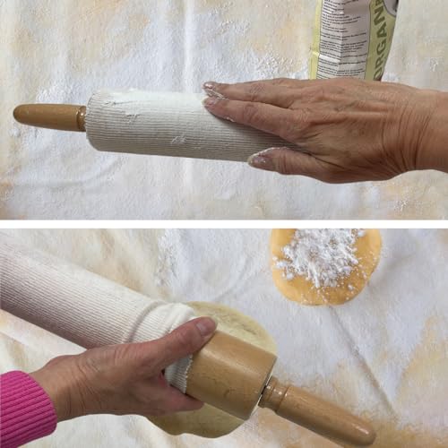 100% Cotton Rolling Pin Cover (Pack of 2 / Natural)