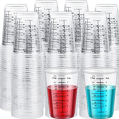 100 Pack 8 oz Disposable Measuring Cups for Resin Epoxy
