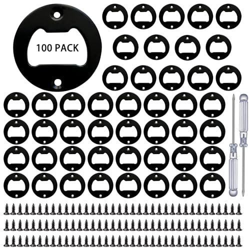 Bottle Opener Insert (Black / 100 SETS)