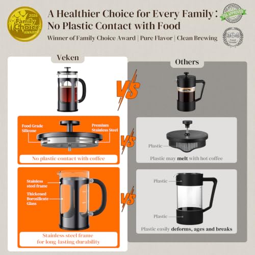 French Press Coffee Maker (Dark Pewter / 34oz)